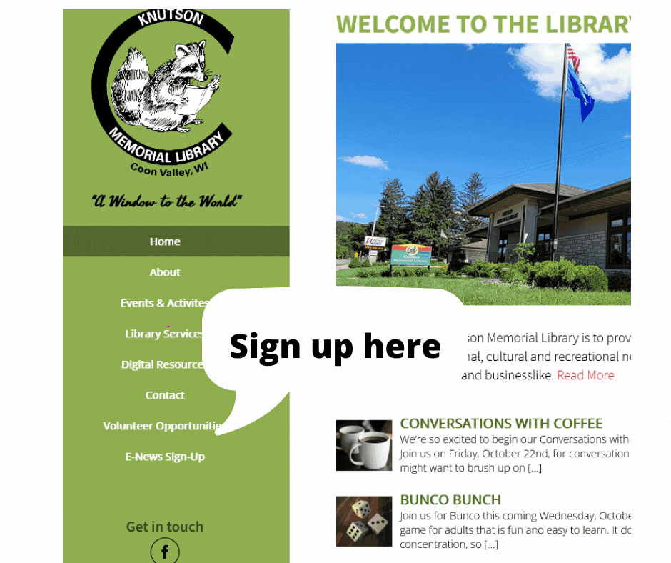 Sign Up for Our E-Newsletter